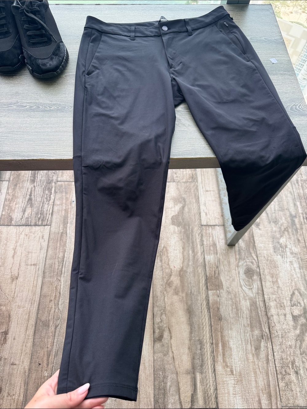 lululemon athletica Men's Black Stretch Chinos